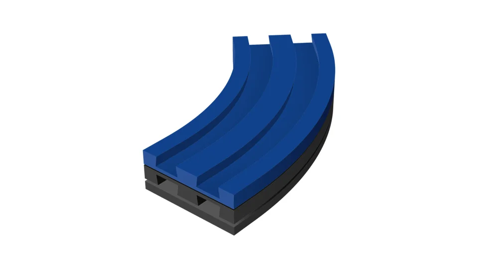 Magnetic hold down radius chains